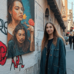 A bold mural art piece that energizes the city, showcasing the vibrancy of street art.