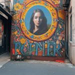Dynamic street art on display, creating a vibrant and engaging urban environment.