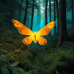 A night in the forest where fireflies and moonlight create magic.