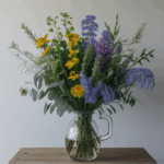 Elegant wildflower bouquet in a vase, ideal for transforming home decor with natural style.