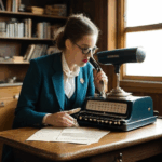 A historical typewriter on a desk, a testament to the enduring allure of vintage devices.