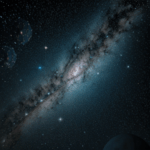 Interstellar clouds with a mystical appearance in outer space.