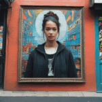 An artist immersed in creating street art, bringing walls to life with dynamic designs.