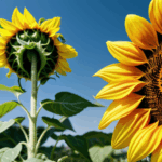 Close-up of a vibrant sunflower showcasing its detailed petals and center.