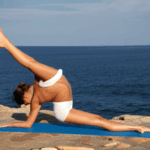 Escape into nature with yoga practice near the sea.