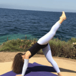 Yoga poses by the seaside, encapsulating serenity and mindfulness.