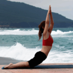 Yoga wellness practice enriched by the natural beauty of the ocean.